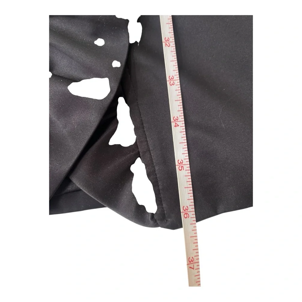 White House Black Market Black Trench Coat Size 00 - Picture 7 of 15